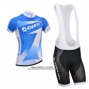 2014 Abbigliamento Ciclismo Giant Celeste Manica Corta e Salopette