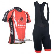 2014 Abbigliamento Ciclismo Monton Arancione e Nero Manica Corta e Salopette