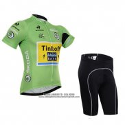 2015 Abbigliamento Ciclismo Saxobank Lider Verde Manica Corta e Salopette