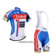 2015 Abbigliamento Ciclismo Tinkoff Saxo Bank Campione Slovacchia Manica Corta e Salopette