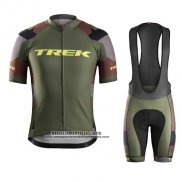 2016 Abbigliamento Ciclismo Trek Bontrager Vede Militare Manica Corta e Salopette