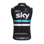 2016 Gilet Antivento Sky Nero e Blu