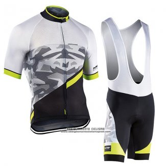 2017 Abbigliamento Ciclismo Northwave Blade Air Nero e Bianco Manica Corta e Salopette