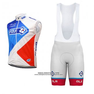 2017 Gilet Antivento FDJ Blu e Rosso