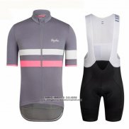 2018 Abbigliamento Ciclismo Ralph Grigio e Rosso Manica Corta e Salopette