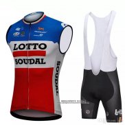 2018 Gilet Antivento Lotto Soudal Blu e Rosso