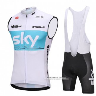 2018 Gilet Antivento Sky Bianco e Blu