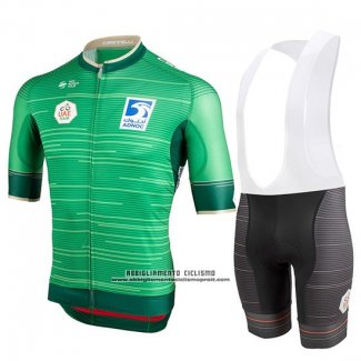 2019 Abbigliamento Ciclismo Castelli UAE Tour Verde Manica Corta e Salopette