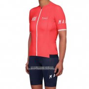 2019 Abbigliamento Ciclismo Donne Maap Rosso Manica Corta e Salopette