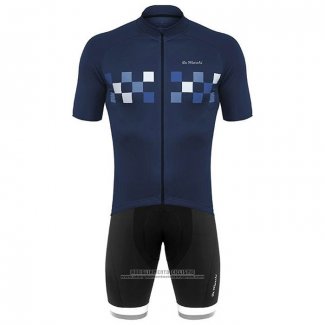 2020 Abbigliamento Ciclismo De Marchi Scuro Blu Manica Corta e Salopette