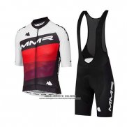 2020 Abbigliamento Ciclismo MMR Bianco Nero Rosso Manica Corta e Salopette