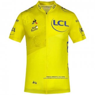 2020 Abbigliamento Ciclismo Tour de France Giallo Manica Corta e Salopette(2)