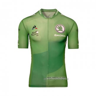 2020 Abbigliamento Ciclismo Tour de France Verde Manica Corta e Salopette(2)