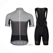 2021 Abbigliamento Ciclismo POC Grigio Manica Corta e Salopette