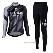 Abbigliamento Ciclismo Donne Bianchi Milano Catria Nero Grigio Manica Lunga e Salopette