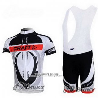 2011 Abbigliamento Ciclismo Craft Bianco e Grigio Manica Corta e Salopette