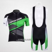 2012 Abbigliamento Ciclismo Cannondale Nero e Verde Manica Corta e Salopette