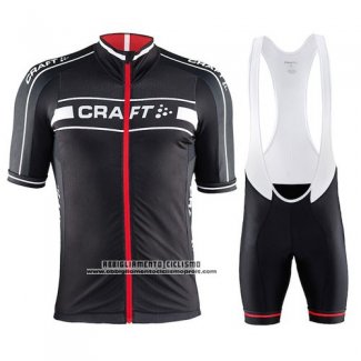 2016 Abbigliamento Ciclismo Craft Rosso e Nero Manica Corta e Salopette