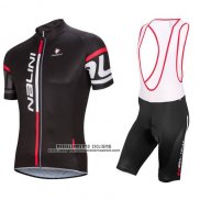 2016 Abbigliamento Ciclismo Nalini Nero e Rosso Manica Corta e Salopette