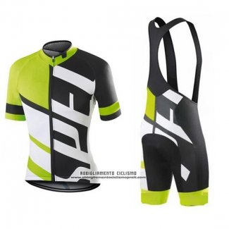 2016 Abbigliamento Ciclismo Specialized Bianco e Verde Manica Corta e Salopette