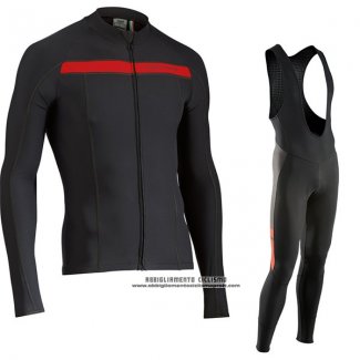 2017 Abbigliamento Ciclismo Northwave Ml Nero Manica Lunga e Salopette