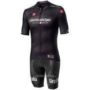 2020 Abbigliamento Ciclismo Giro d'Italia Nero Manica Corta e Salopette