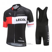 2021 Abbigliamento Ciclismo Le Col Nero Bianco Rosso Manica Corta e Salopette