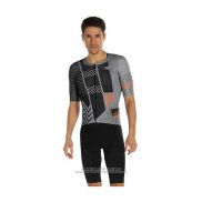 2021 Abbigliamento Ciclismo Sportful Nero Grigio Arancione Manica Corta e Salopette