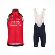 2023 Gilet Antivento Ineos Rosso