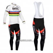 2013 Abbigliamento Ciclismo UCI Mondo Campione BMC Manica Lunga e Salopette