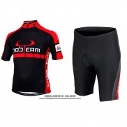 2015 Abbigliamento Ciclismo Bobteam Nero Manica Corta e Salopette