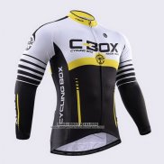 2015 Abbigliamento Ciclismo Fox Cyclingbox Nero e Bianco Manica Lunga e Salopette