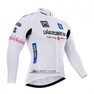 2015 Abbigliamento Ciclismo Giro d'Italia Bianco Manica Lunga e Salopette