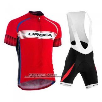 2015 Abbigliamento Ciclismo Orbea Rosso Manica Corta e Salopette