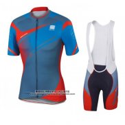 2016 Abbigliamento Ciclismo Sportful Rosso e Blu Manica Corta e Salopette