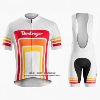 2016 Abbigliamento Ciclismo Trek Bontrager Rosso e Bianco Manica Corta e Salopette