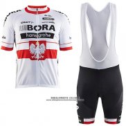 2017 Abbigliamento Ciclismo Bora Campione Polonia Manica Corta e Salopette