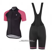 2017 Abbigliamento Ciclismo Donne Etxeondo Neo Nero e Rosa Manica Corta e Salopette