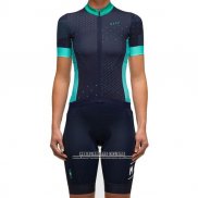 2017 Abbigliamento Ciclismo Donne Maap Nero Manica Corta e Salopette