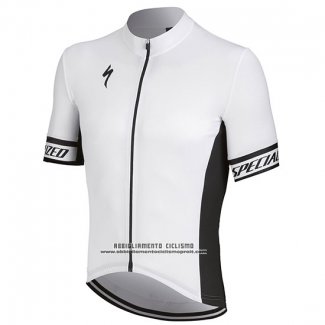 2018 Abbigliamento Ciclismo Specialized Bianco Nero Manica Corta e Salopette