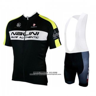 2019 Abbigliamento Ciclismo Nalini Nero Giallo Manica Corta e Salopette