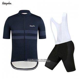 2019 Abbigliamento Ciclismo Rapha Spento Blu Manica Corta e Salopette