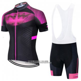 2020 Abbigliamento Ciclismo Northwave Fuxia Nero Manica Corta e Salopette