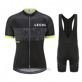 2021 Abbigliamento Ciclismo Le Col Nero Giallo Manica Corta e Salopette