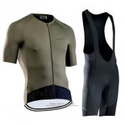 2021 Abbigliamento Ciclismo NorthWave Verde Manica Corta e Salopette