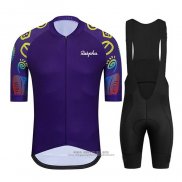 2021 Abbigliamento Ciclismo Ralph Viola Manica Corta e Salopette