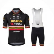 2023 Abbigliamento Ciclismo Jumbo Visma Nero Manica Corta e Salopette