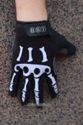 Skull Guanti Dita Lunghe Ciclismo Nero e Bianco