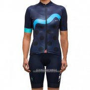 2017 Abbigliamento Ciclismo Donne Maap Scuro Blu Manica Corta e Salopette