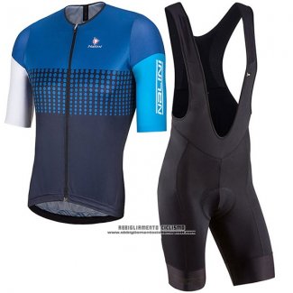 2017 Abbigliamento Ciclismo Nalini Velodromo Blu Manica Corta e Salopette